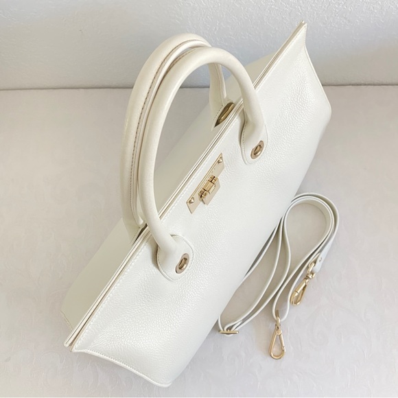 Jimmy choo white leather 2 way tote - Picture 11 of 11